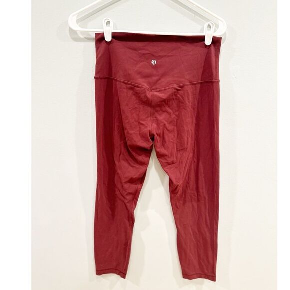 Lululemon align high rise crop red merlot size 8 - Picture 4 of 6